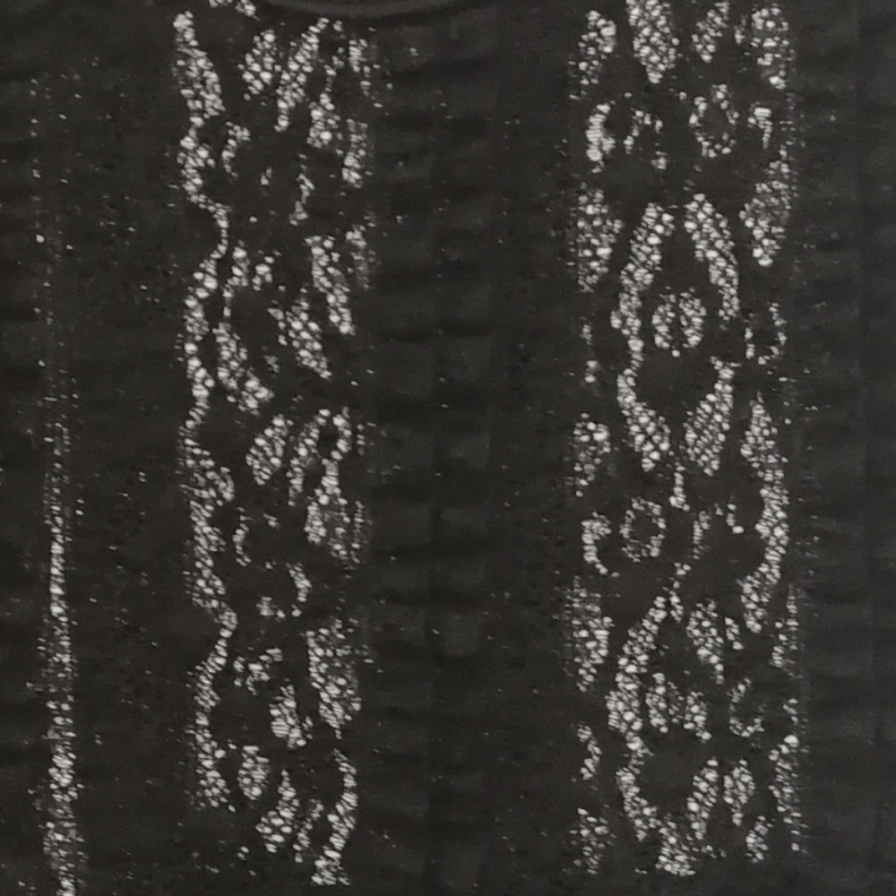 Lovely153 black lace sexy romantic uneven hem top - Picture 7 of 7